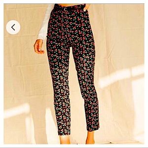 Cherry print pants